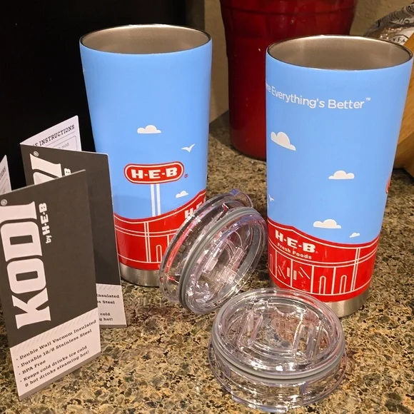 NWT H-E-B Brand Shop Collectible Kodi Store Front Tumbler 22 Oz - Picture 8 of 11